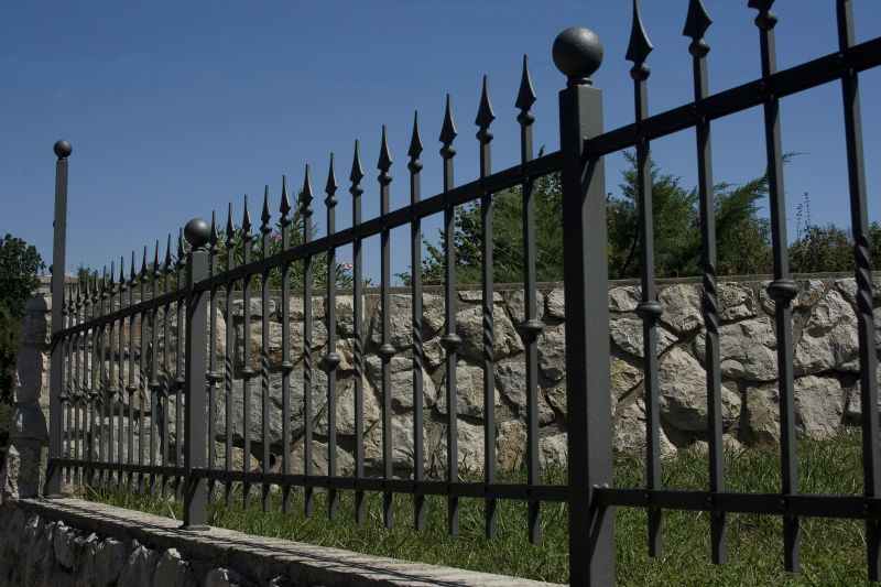 Wrought Iron Fence Installation detail
